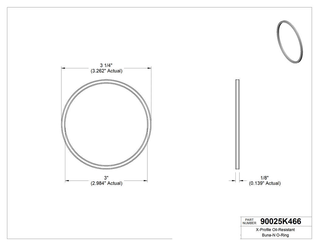 Technical drawing - 90025K466